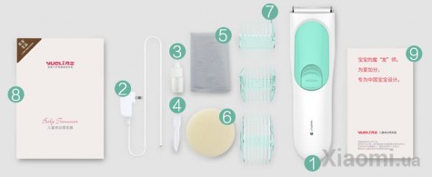Машинка для детской стрижки Xiaomi Yueli Children Hairdresser Orange